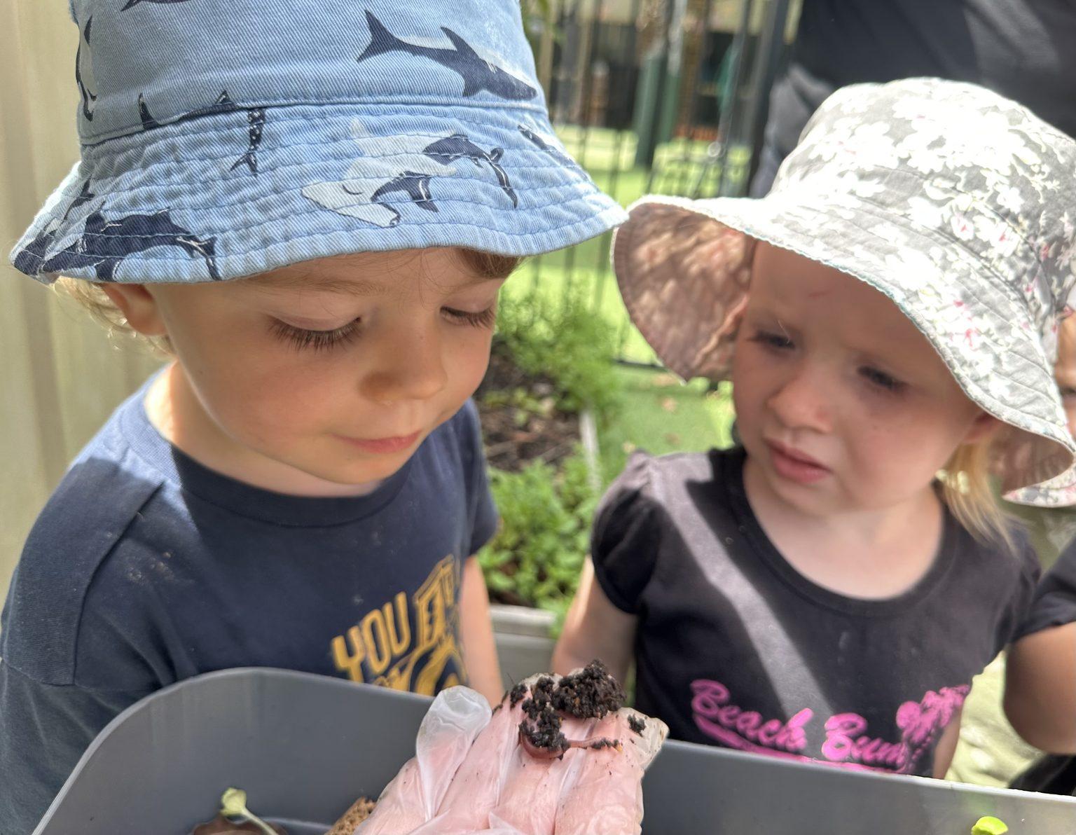 Children exploring nature with Green Earth Kids at Currumbin Wildlife Sanctuary