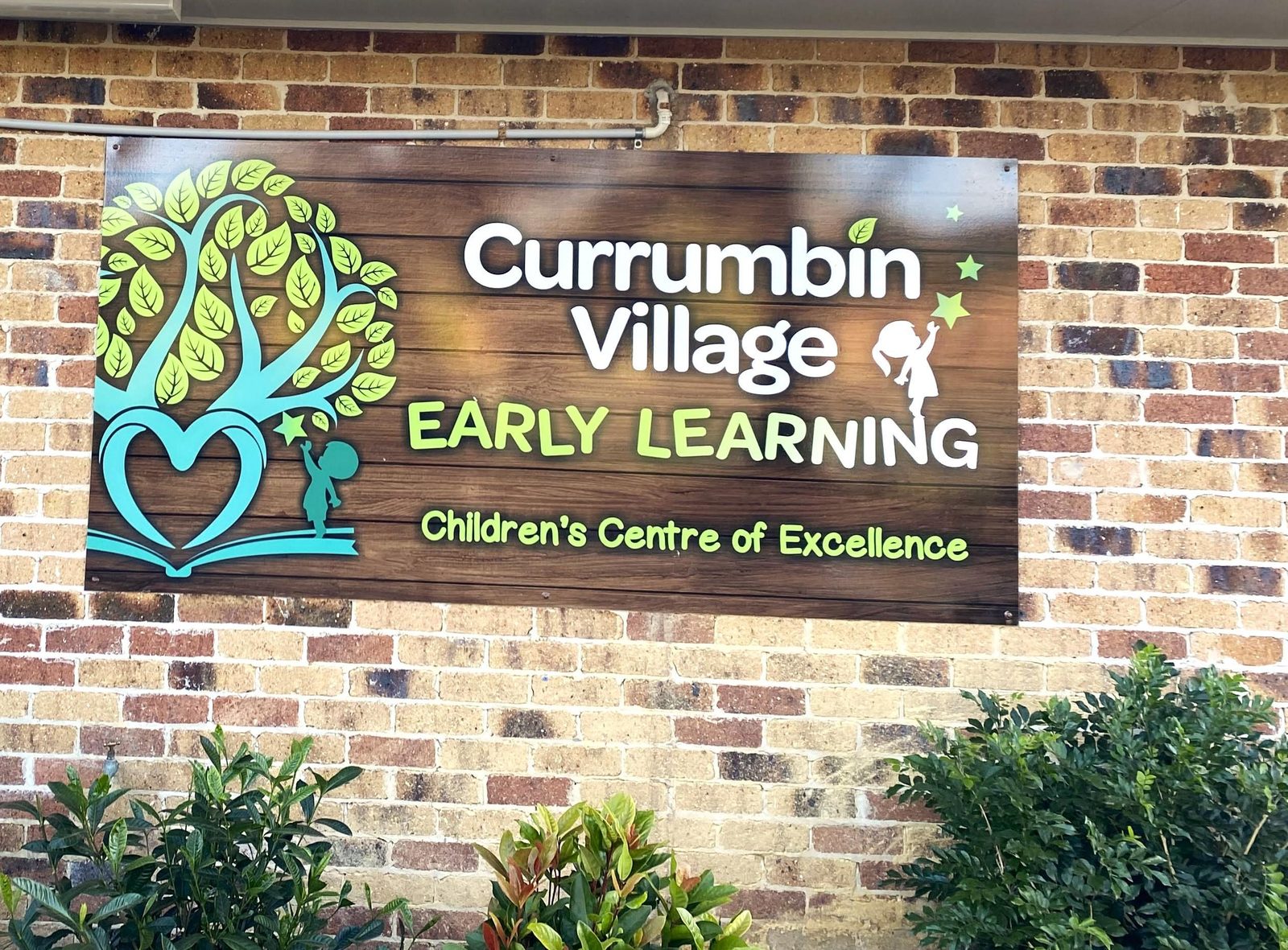 Currumbin Village Early Learning entrance sign