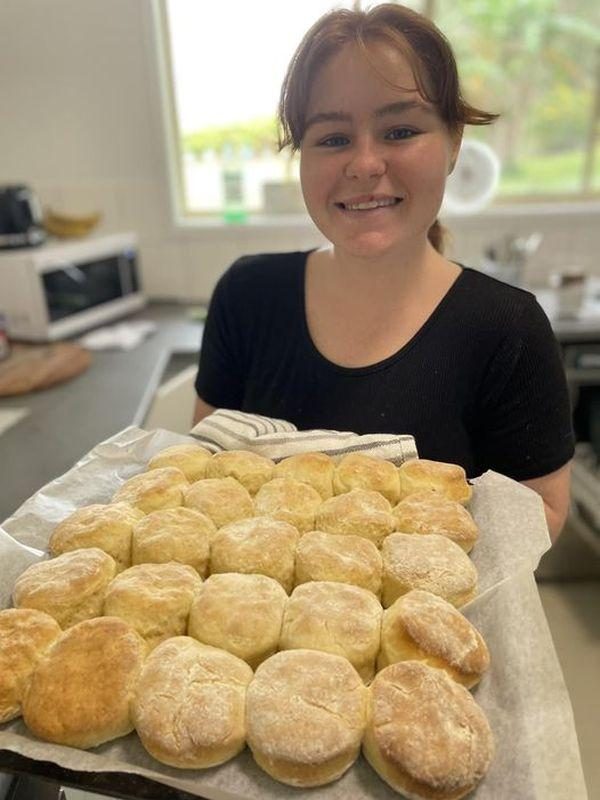 Freshly baked scones from our centre kitchen
