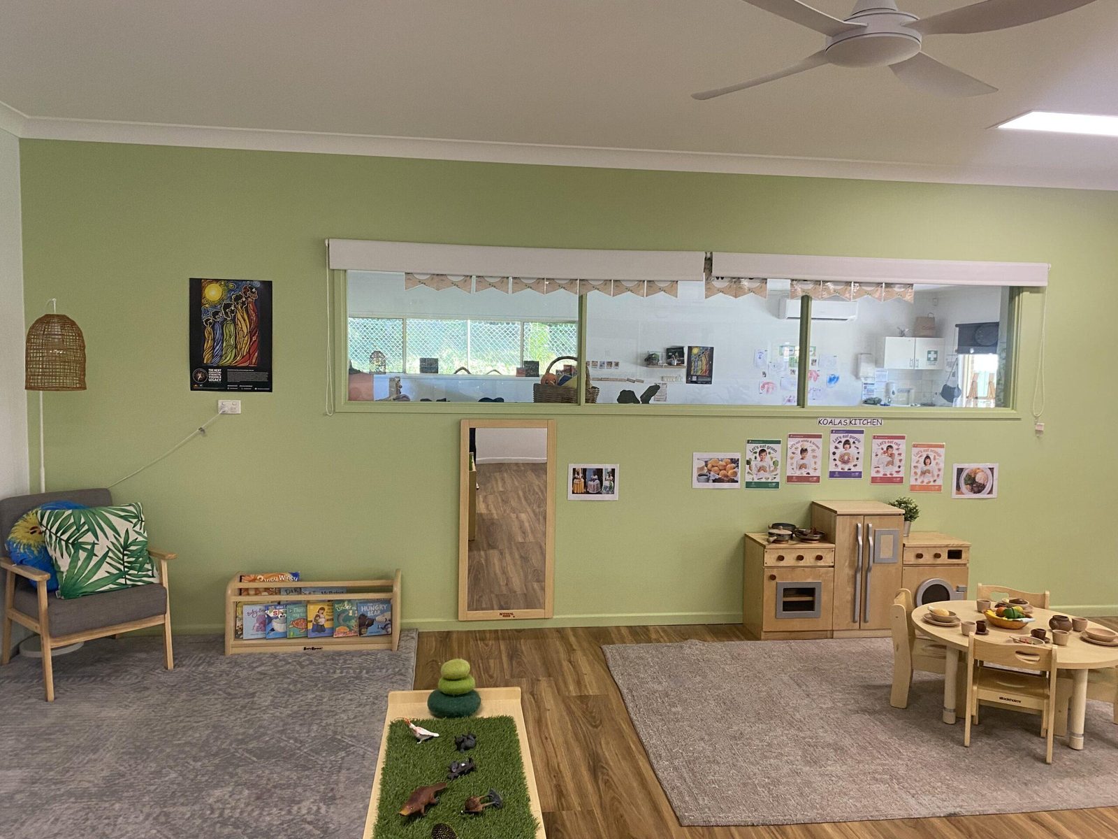Pre-School room set up with open ended materials